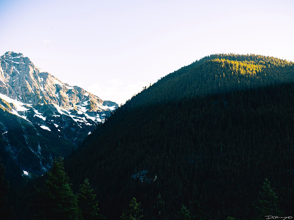 Landscape and portrait photos from a July 2020 trip to the North Cascades. Sourdough Mountain, Diablo Lake, Ross Lake and more.